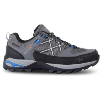 Regatta Samaris III Low Men's Waterproof Hiking Shoes - Dark Steel/Oxford Blue, Size 46