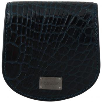 Dolce & Gabbana Blue Exotic Skins Condom Case Holder Pocket
