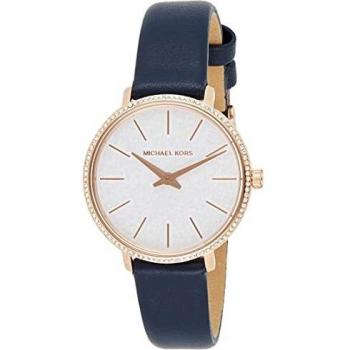 Michael Kors Women's Analog Quartz Watch with Leather Strap MK2804
