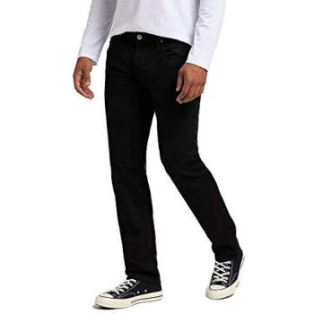 Lee Daren Zip Fly Clean Black Straight Leg Jeans
