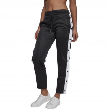 Urban Classic Women's Button Up Track Pants Black/White