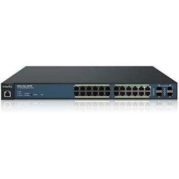 EnGenius Neutron EWS120028TFP Managed L2L3 Gigabit Ethernet 101001000 Black 1U Power over Ethernet PoE