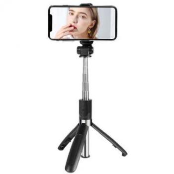 XO Trípode + Palo Selfie Bluetooth con Mango Telescópico - Altura Máxima hasta 680mm - Completamente Plegable