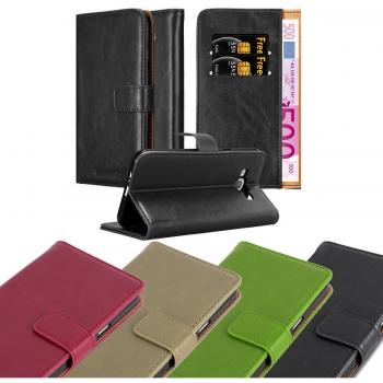 Funda Libro para Samsung Galaxy A8 2015 en NEGRO GRAFITO