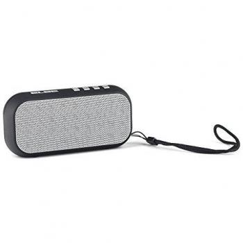 Elbe ALT-309-N - Altavoz multifunción, con lector SD, USB y radio FM, color negro y gris