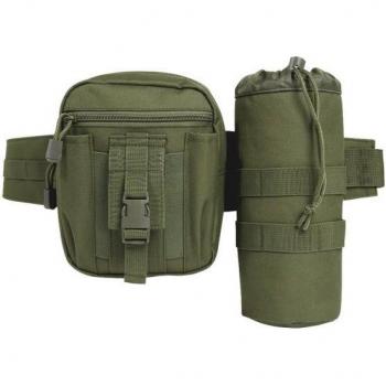 Brandit Allround Olive Waist Bag - Unisex, One Size, 100% Polyester