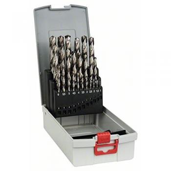Bosch 2 608 587 017  - Set de 25 brocas para metal ProBox HSS-G, DIN 338, 135° - 1-13 mm