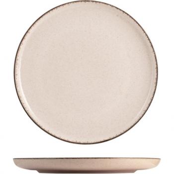 Plato de Postre de Porcelana Marfil Olite Ø19cm - Apto para Lavavajillas, Set de 6 Platos Fruteros Perla