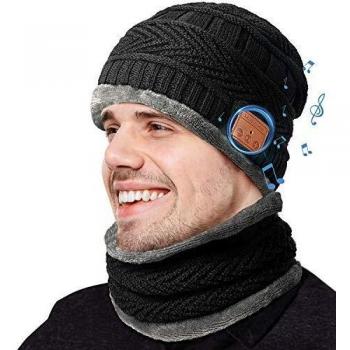 COTOP Gorro de invierno Bluetooth 5.0,Regalos originales, regalos navideños originales, gorro Bluetooth tejido musical para hombres y mujeres con bufanda, regalos de cumpleaños para amigos, familias