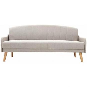 Sofá convertible vintage 3 plazas gris ARYA de MILIBOO