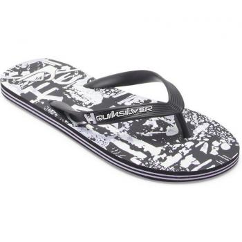 Quiksilver - Chanclas Negras para Hombre - Molokai Art Gregg Kaplan