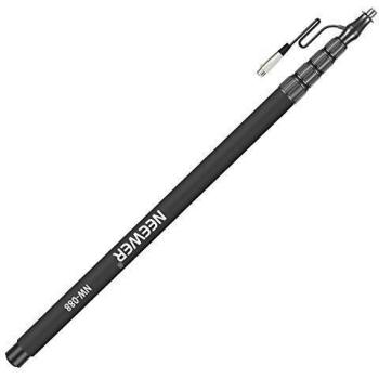 Neewer NW-088 Brazo de Micrófono de Mano con Cable XLR Incorporado, Aluminio Extensible de 5 Secciones con Agarres de Espuma y Cierres Giratorios, Longitud Ajustable 2.82ft-9.88ft