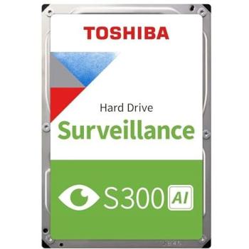 Disco Duro Interno Toshiba S300 AI 10TB HDD 7200RPM SATA III 512MB para Videovigilancia