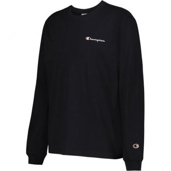 Camiseta de hombre Champion crewneck de manga larga en color negro