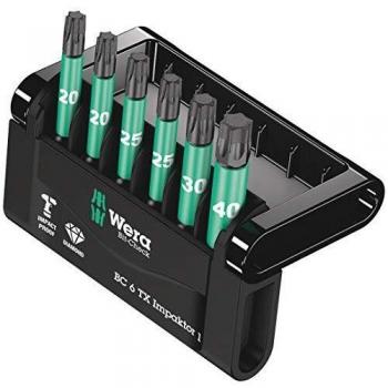Wera 6 Piece Impact Torx Screwdriver Bit Set