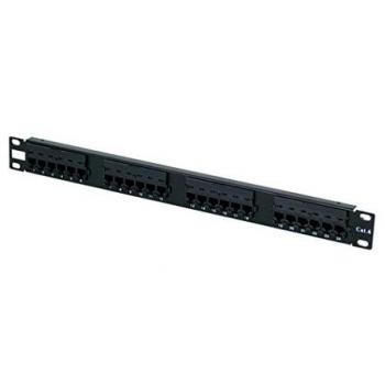 PANEL DE TRANSFERENCIA RACK 1U 24P CAT6 PHASAK