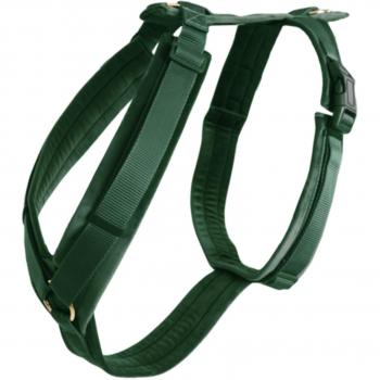 Arnés para perro activo Kentucky de terciopelo verde bosque 22-36 cm unisex