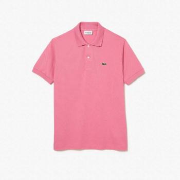 Lacoste Classic Fit L.12.12 Mens Short Sleeve Polo Shirt - Reseda Pink 2R3 - XXL - male