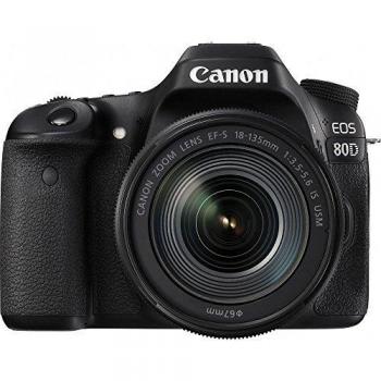 Canon EOS 80d EF-S 18 – 135 IS Nano USM Cámara Réflex, color Negro
