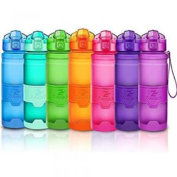 ZOUNICH Botella Deportiva - BPA Free -400ml/500ml/700ml/1000ml/-Apertura con un Solo botón-Yoga, Senderismo, Viajes, Oficina- Adulto, Botella de Agua para niños