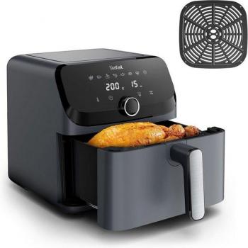 Freidora de aire Tefal Easy Fry Mega EY855B, 7.5L, 2020W, múltiples programas