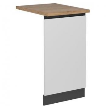 Panel frontal para lavavajillas R-Line, Blanco/Antracita, 45 cm, Acabado en Roble