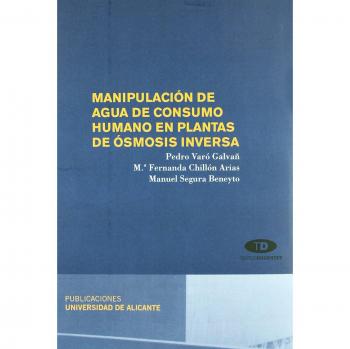 Manipulación de agua de consumo humano en plantas de ósmosis inversa