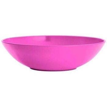 Zak Designs 2171-0320 platos hondos 21 cm para limpiar la barbacoa rosa