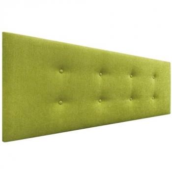 Cabecero Tapizado Aqualine de Polipiel o Tela con 2 Hileras de Botones en Color Pistacho - 150x50cm para Camas de 150/160 cm
