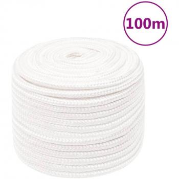 Cuerda de barco polipropileno blanca intensa 12 mm 100 m
