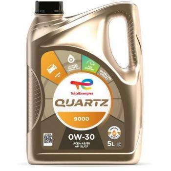 TOTAL Aceite de Motor 0W30 Quartz 9000 para RENAULT, HYUNDAI y TOYOTA - Capacidad: 5L