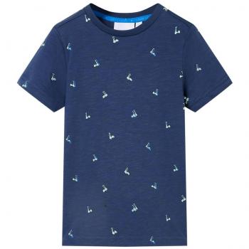 Camiseta infantil azul oscuro 116