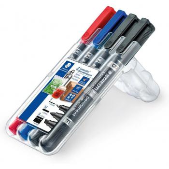 Pack de 4 Rotuladores Permanentes Staedtler Lumocolor 348