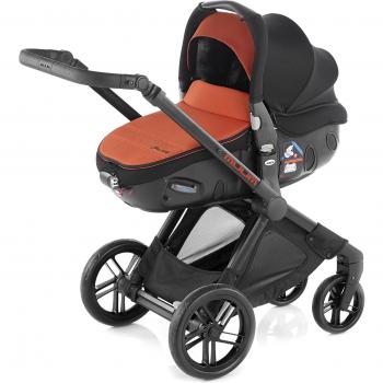 Jane  - Coche de paseo dúo jané modular muum + matrix light 2 negro/naranja