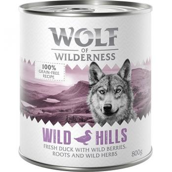 Pack Ahorro: Wolf of Wilderness 24 x 800 g - Scandinavia, con salmón, reno y pollo