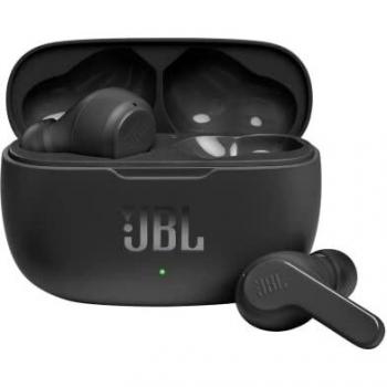 JBL WAVE 200TWS Auriculares inalámbricos intraaurales con sonido JBL Deep Bass, asistente de voz con control táctil y resistencia al agua IPX2 - hasta 20h de música