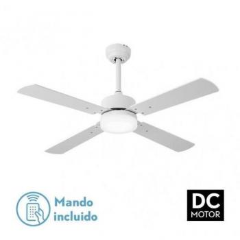 Ventilador de Techo DC Hupe Blanco 18W 4 Aspas
