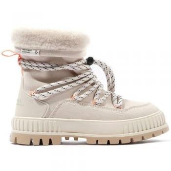 Palladium Women's Pallashock Hiver Hiking Boots Almond Milk Size 39