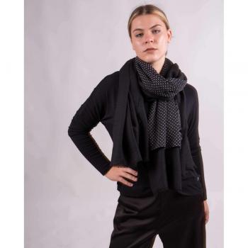 Estola de Lana Lunares Elegante y Acogedora
