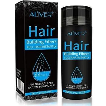 Hair Building Fibers Corrector de Pérdida de Capilares Fibra de Calidad Profesional Spray de Polvo para Adelgazar Cabello para Mujeres y Hombres Los Mejores Productos para Espesar el Cabello