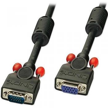Cable VGA LINDY 1m M/F Negro 15 Pines