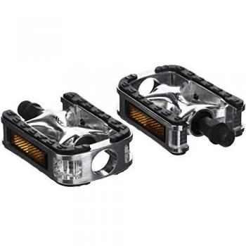 Diverse XLC pedal City/Comfort PD-C01 Alu revest.c.goma,c.plata/negro,SB Plus