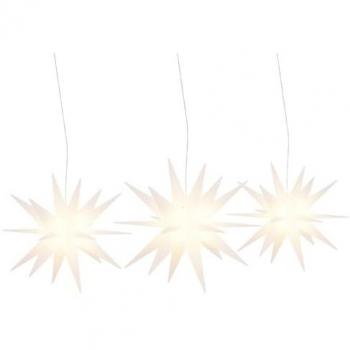 Lámpara de Navidad LED Plegable 3 uds, Adornos Navideños, Colores Amarillo, Blanco y Rojo