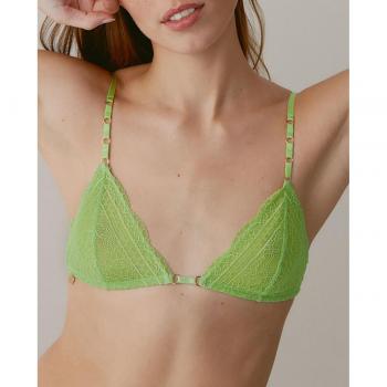 Black Limba Bralette triangular Hedy - Green - L