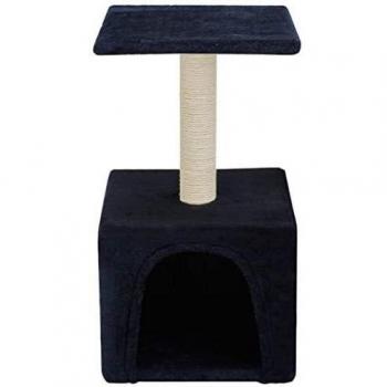 vidaXL Rascador Gatos con Poste de Sisal 55cm Azul Oscuro Accesorios Mascotas