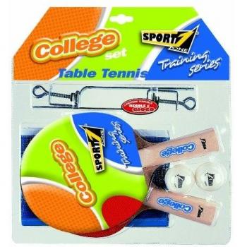 Mandelli Set P/P College 2 Raquetas + 2 Pelotas + Red con Abrazaderas de Bivalva 979, Multicolor, 8003029703565