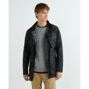 Belstaff Men's Black Trialmaster Jacket with Four Pockets - Size 44/54