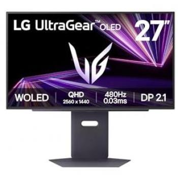 Monitor Gaming OLED 27 QHD 2560x1440 480Hz 0,03ms - LG UltraGear 27GX790A-B