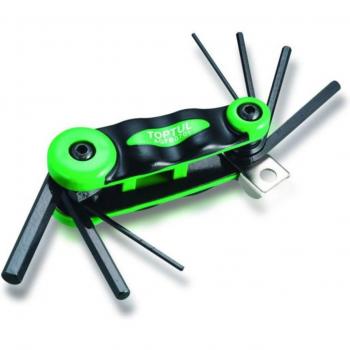 Juego de llaves hexagonales y atornilladores acodados TOPTUL 7 piezas (2, 2.5, 3, 4, 5, 6, 8 mm) y AGFB0701