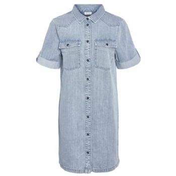Vestido Corto de Jean Noisy May NMNew Signe S/S - Azul Claro - Tallas XS a XL